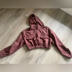 Cropped rust colored sweatshirt!